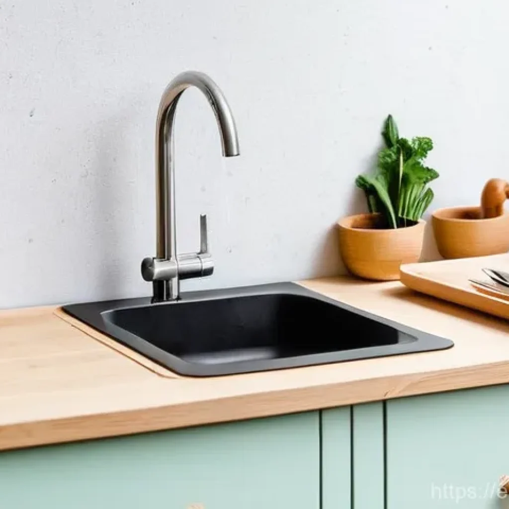 주방완구 최신 트렌드 분석 - **Sustainable Wooden Toy Kitchen (Nordic/Minimalist Style)**
A bright, well-lit image of a child...