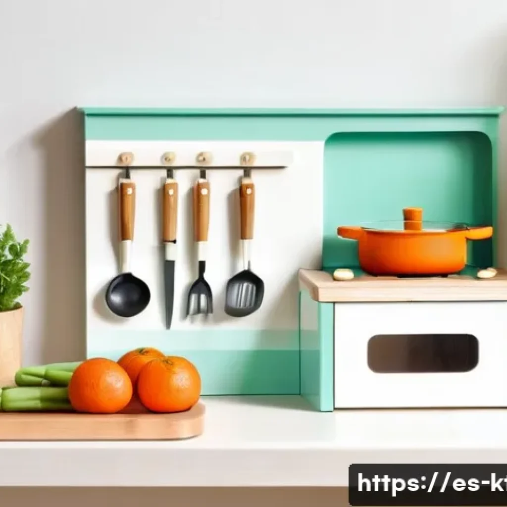 주방완구 구매 가이드 - **Prompt for an elegant wooden play kitchen:**
    "A beautifully crafted wooden play kitchen, made ...